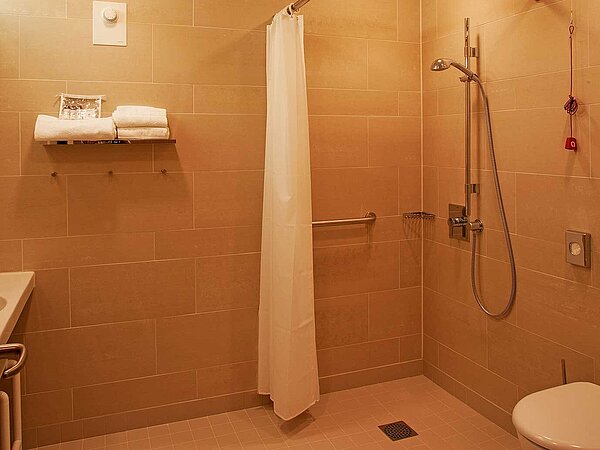 Badezimmer auf der Komfortstation Badezimmer auf der Komfortstation