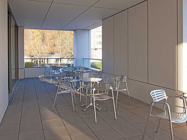 Balkon der Komfortstation Balkon der Komfortstation