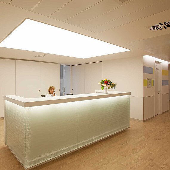 Tresen der Komfortstation Tresen der Komfortstation