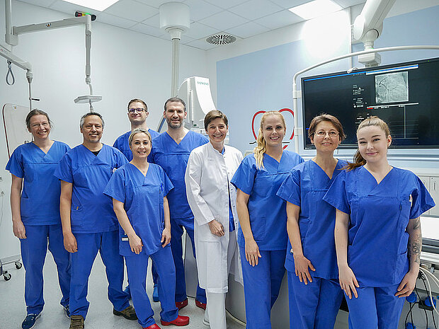 Das Team des Herzkatheterlabors Das Team des Herzkatheterlabors