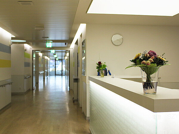 Flur auf der Komfortstation Flur auf der Komfortstation